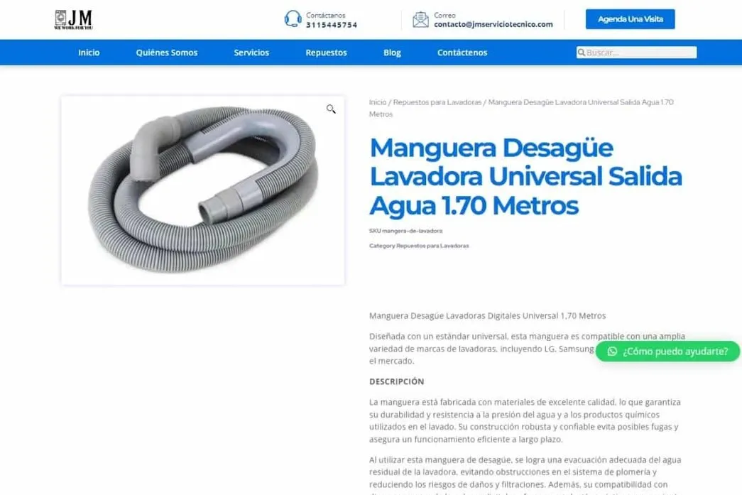 Ficha de repuesto