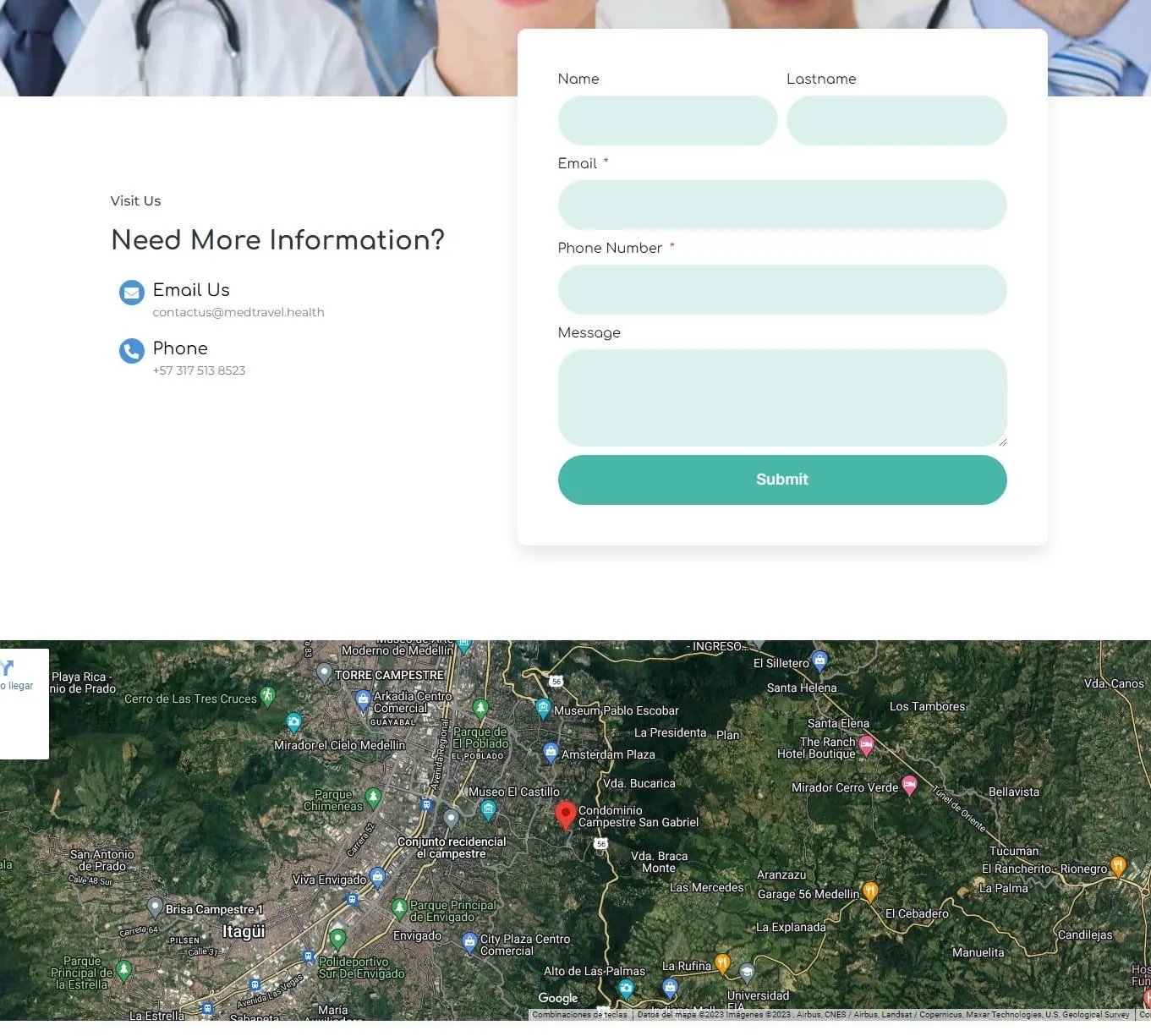 Contacto y mapa